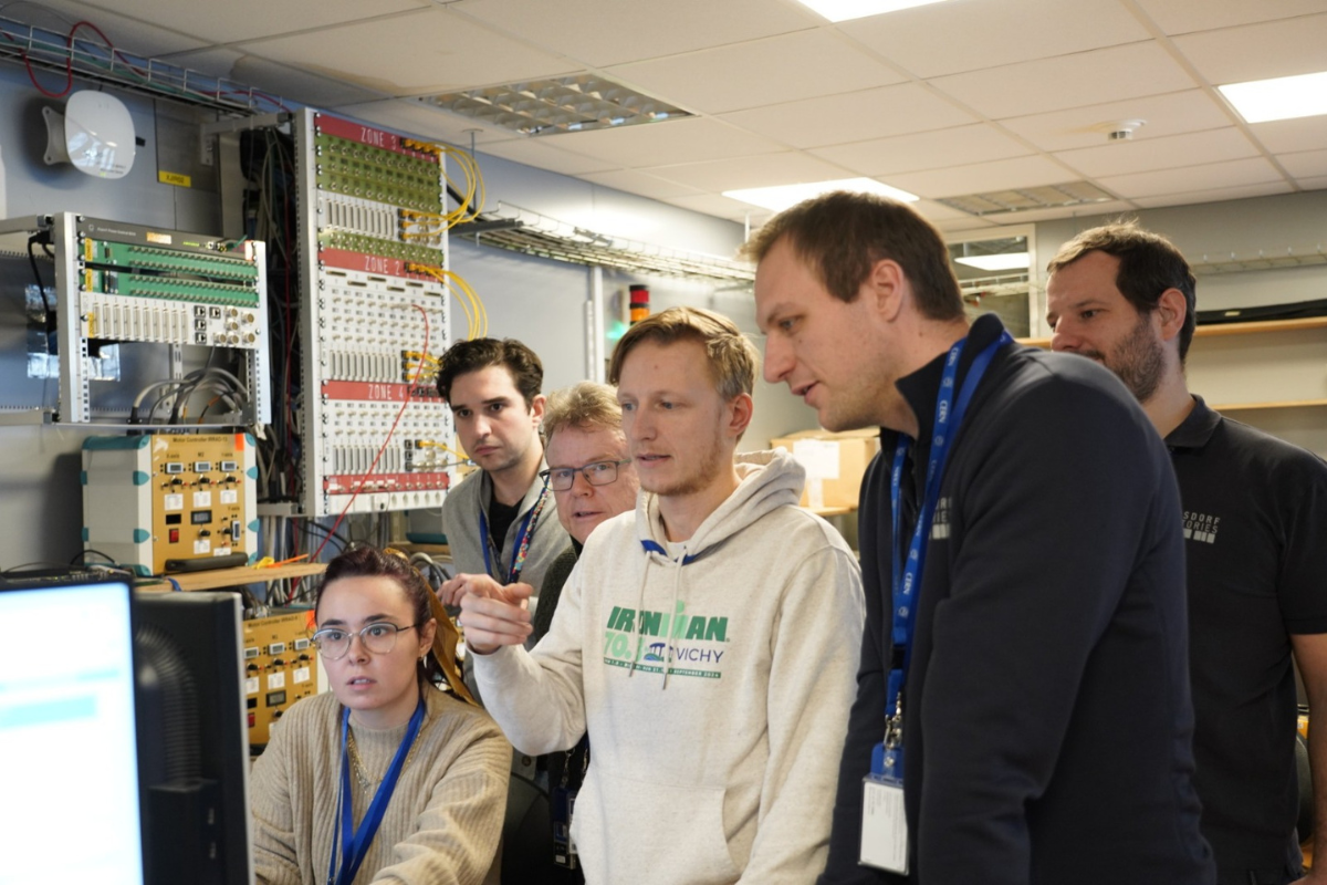 Seibersdorf Laboratories consult with the HEARTS team during their test campaign. Credit: Gerd Datzmann